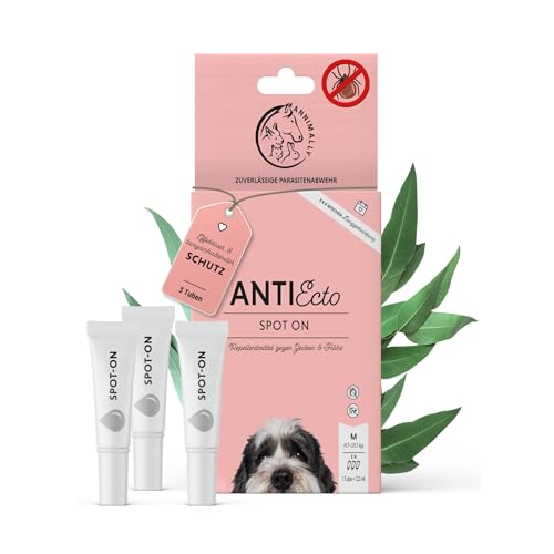 Annimally Floh- und Zeckenschutz Spot ON für Hunde - Effektives Zeckenmittel für Hunde, 3 Monate Langzeitschutz Flohmittel & Zeckenschutz - (10-20kg) von Annimally