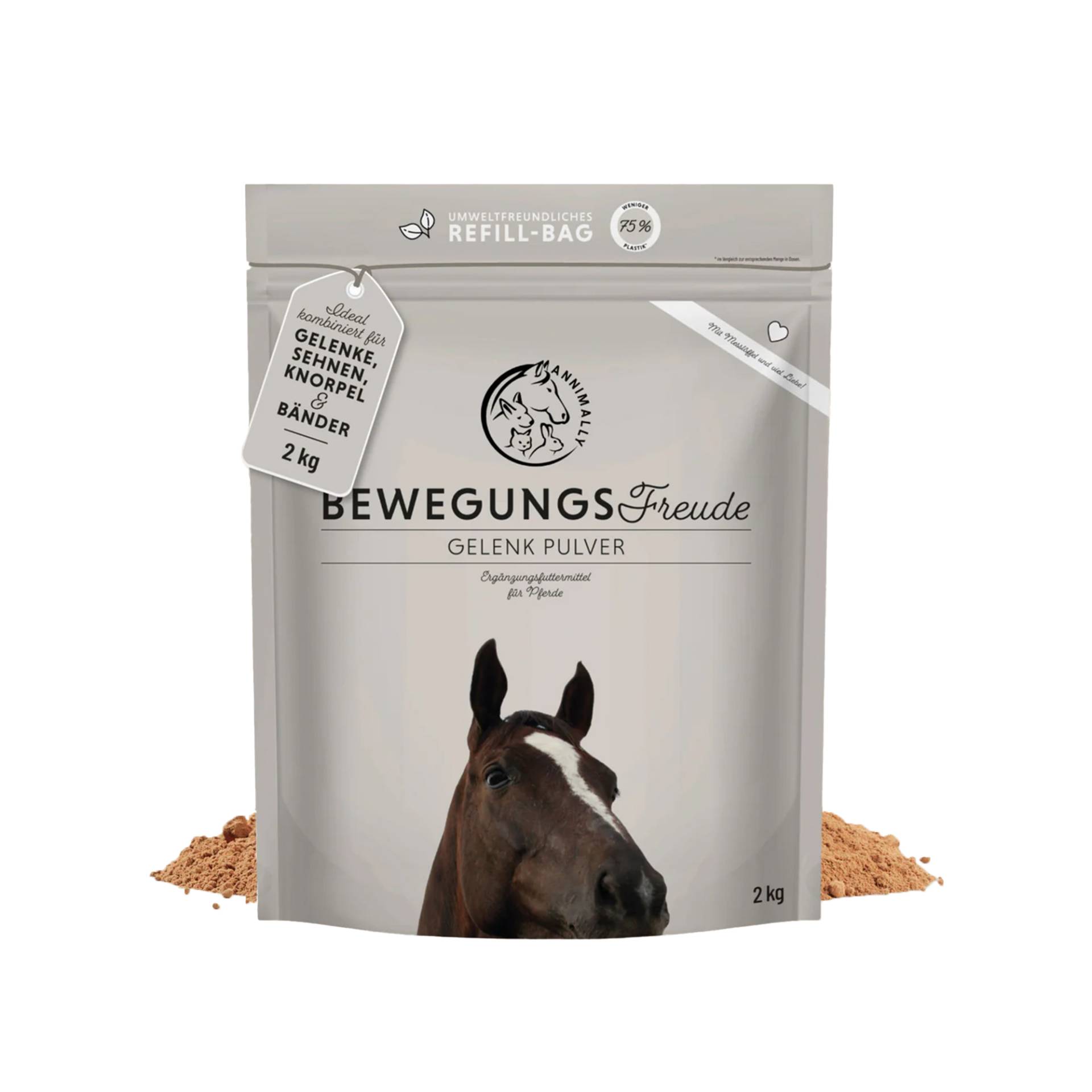 Annimally Gelenkpulver Pferd Refill – 2 kg von Annimally