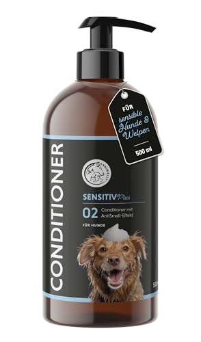 Annimally Sensitiv Plus Conditioner - Natürliche pflegende SpüLung für Sensible Hunde & Welpen, Seidiges Fell mit Sheabutter, ph-neutral, ohne Silikone, Parabene & künstliche Duftstoffe - 500 ml Annimally Sensitiv Plus Conditioner - Natürliche pflegende SpüLung für Sensible Hunde & Welpen, Seidiges Fell mit Sheabutter, ph-neutral, ohne Silikone, Parabene & künstliche Duftstoffe - 500 ml von Annimally