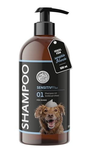 Annimally Sensitiv Plus Shampoo - Natürliches Hundeshampoo für Sensible Hunde & Welpen, Sanfte & ph-neutrale Reinigung mit Kokosöl, ohne Silikone, Parabene & künstliche Duftstoffe - 500 ml Annimally Sensitiv Plus Shampoo - Natürliches Hundeshampoo für Sensible Hunde & Welpen, Sanfte & ph-neutrale Reinigung mit Kokosöl, ohne Silikone, Parabene & künstliche Duftstoffe - 500 ml von Annimally