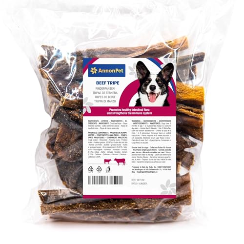 AnnonPet® Trockene Rindertruppe Hundesnack Natürlicher proteinreicher Hundesnack Vorteile für den Kaudarm für Hunde 100 Gramm von AnnonPet