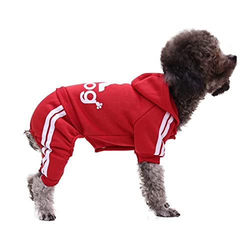 Anomidry hundebekleidung & zubehã¶r Mehrfarbige Hunde- und Katzenbekleidung, vierbeiniger Pullover, winterwarme Haustierbekleidung mit Knöpfen, modischer Sport (Color : A, Size : M) von Anomidry