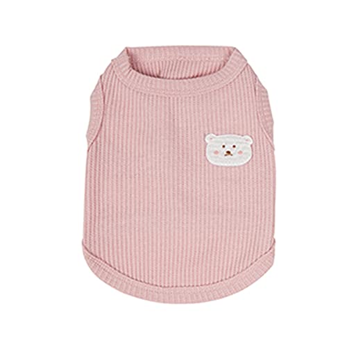 Anomidry hundebekleidung & zubehã¶r Niedliche bestickte Bedruckte Hundebekleidung, kleine und mittelgroße Hundebekleidung, dünne atmungsaktive Pullover-Hundeweste (Color : C, Size : S) von Anomidry