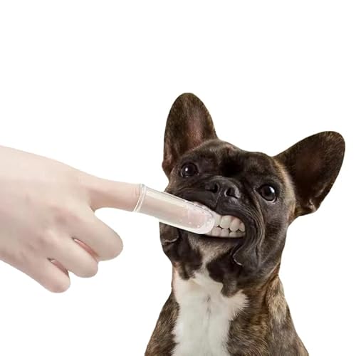 Anoudon 10x Hund Katze Pet Finger Zahnbürste Zahnpflege Silikon Zahnbürste von Anoudon