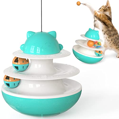 Anoudon ABS Material Katzenspielzeug, Katzenspielzeug, interaktives Katzenspielzeug, Multifunktion, um Sorgen zu lindern, unbegleitet zu Sein von Anoudon