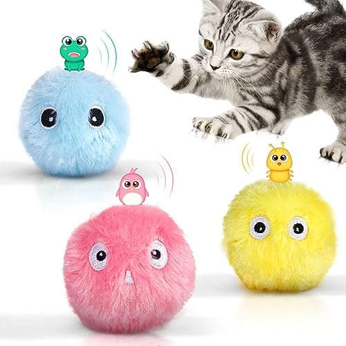Anoudon Cat Toy Balls, Colourful Wool Yarn Balls with Rope, Pet Cat Chew Ball, Interactive Hunting Chew Toy for Cats, Kittens, Pets von Anoudon
