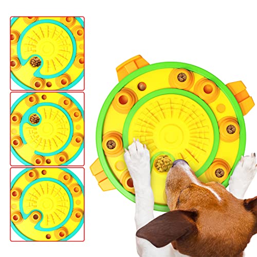 Anoudon Hund Puzzle Spielzeug Welpe Treat Dispenser Hundespielzeug mit Anti-Rutsch/Erhöhung IQ/interaktive Blume langsame Dosierung Fütterung Haustier Hund Training Spiele Feeder von Anoudon