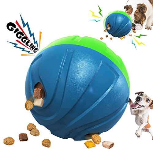 Anoudon Hundespielzeug Welpe Giggle Balls Hunde Wobble Wag Talking Balls Interaktives Kauspielzeug Haustierzubehör von Anoudon