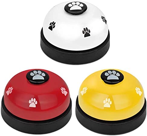 Anoudon Set of 3 Dog Puppy Pet Potty Training Bells Dog Training Bells for Door Small Dog Cat Outdoor Interactive Toy Pet Tool Communication Device von Anoudon