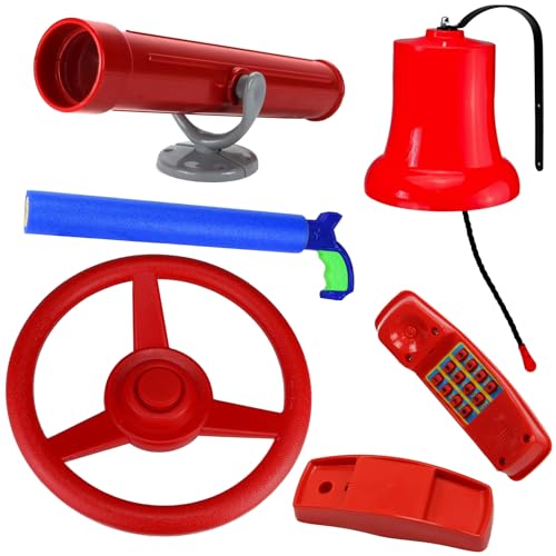 Anschütz Feuerwehr Set für Spielturm Zubehör rot Lenkrad Fernrohr Glocke Telefon Spritze Anschütz Feuerwehr Set für Spielturm Zubehör rot Lenkrad Fernrohr Glocke Telefon Spritze von Anschütz