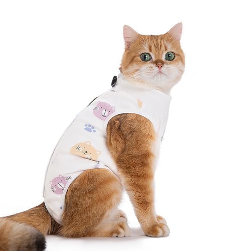 Anseom Genesungsanzug für Katzen Atmungsaktiver Einteiler für Kätzchen, Katzenbody Nach Op Kastration, Anti-Licking Haustiere Chirurgie Suits, Operationsgenesungsanzüge für Katzen für Bauchwunden (M) Anseom Genesungsanzug für Katzen Atmungsaktiver Einteiler für Kätzchen, Katzenbody Nach Op Kastration, Anti-Licking Haustiere Chirurgie Suits, Operationsgenesungsanzüge für Katzen für Bauchwunden (M) von Anseom