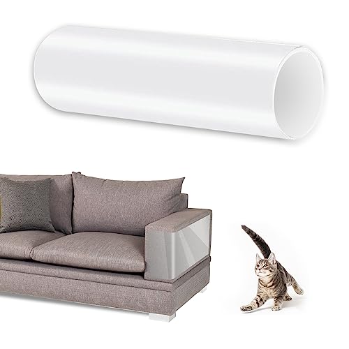 Anseom Kratzfestes Klebeband für Katzen, 20cm x 3m Anti-Katzen-Kratzband kratzfestes Katze Trainingsband Transparenter Katzen-Kratzer-Möbelschutz für Couch-Teppichtüren von Anseom