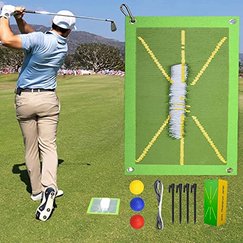 Golf Training Mat for Swing Detection Batting | Analysis Swing Path and Correct Hitting Posture Golf Practice Mat,Advanced Golf Hitting Mat for Indoor/Outdoor,Golf Training Aid Equipment von Anshka