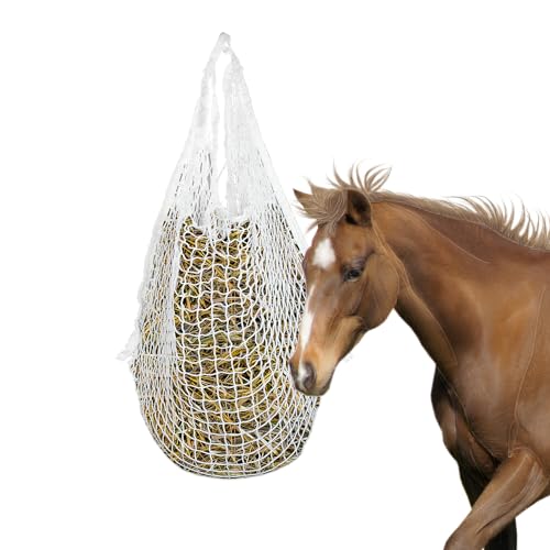 Ansobea 120 * 90 Heunetz für Pferde Heunetz Engmaschig 3x3cm Futternetz Heu Netz Heutasche Pferd Verlängerung der Fresszeiten für Pferden, Schafen, Rindern, 1 Stück von Ansobea
