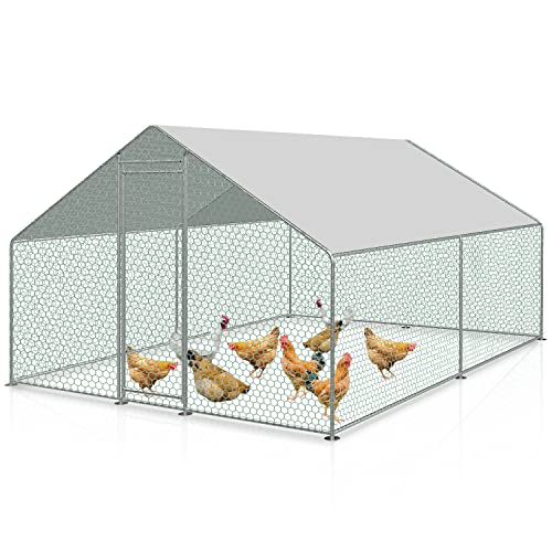 Ansobea Hühnerstall XL Freilaufgehege Hühnerhaus 6m2 mit Schloss 3x2x2m Wasserdichtes Verzinkter Stahl Entenstall für Hühnerkäfig Kleintiere Vogelkäfig Haustierkäfig Ansobea Hühnerstall XL Freilaufgehege Hühnerhaus 6m2 mit Schloss 3x2x2m Wasserdichtes Verzinkter Stahl Entenstall für Hühnerkäfig Kleintiere Vogelkäfig Haustierkäfig von Ansobea