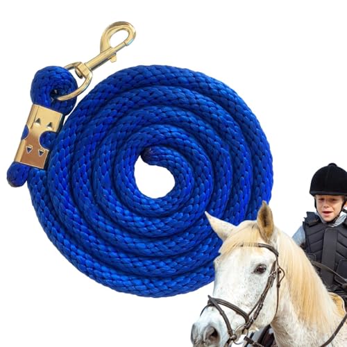 Anulely Führstrick für, Führstrick für das Pferdetraining - 6,5 Fuß langes Kabel mit Druckknopf,Trainingsleine, langes Seil, Haustierzubehör, Gehleine von Anulely