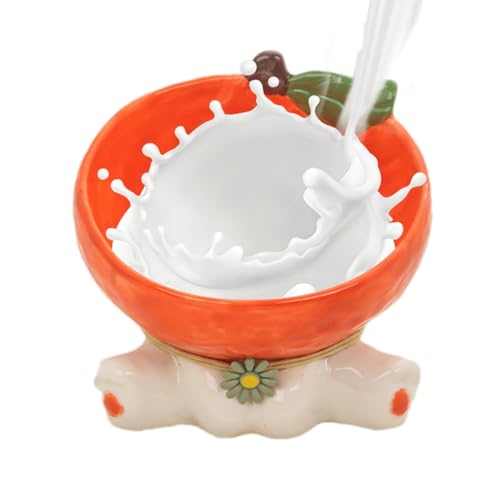 Kippbare Futternäpfe für Katzen, Keramik, geneigte Futternäpfe mit Fruchtform, 245 ml, für kleine Hunde, niedlicher Futternapf, modische Futternäpfe für Haustiere, für Zuhause, Käfig von Anulely