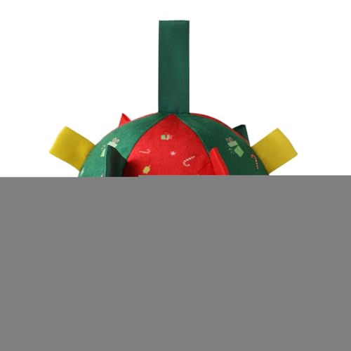 Quietschball für Hunde – Weihnachts-Plüschball, Kauspielzeug, Zahnspiel, interaktives Spielzeug für Welpen, mittelgroß, Outdoor, Stimulation, Bereicherung, Übung, Langeweile Quietschball für Hunde – Weihnachts-Plüschball, Kauspielzeug, Zahnspiel, interaktives Spielzeug für Welpen, mittelgroß, Outdoor, Stimulation, Bereicherung, Übung, Langeweile von Anulely