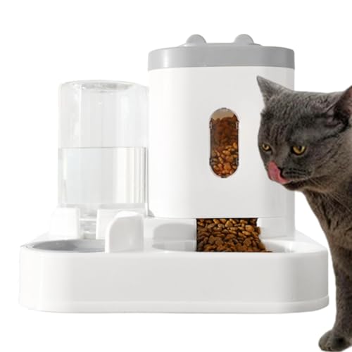 Automatischer Futterspender für Katzen und Wasser, multifunktionaler automatischer Katzenfutterspender, praktischer Katzen-Leckerli-Spender, Katzenwasser-Futterspender für Zuhause Automatischer Futterspender für Katzen und Wasser, multifunktionaler automatischer Katzenfutterspender, praktischer Katzen-Leckerli-Spender, Katzenwasser-Futterspender für Zuhause von Anulely