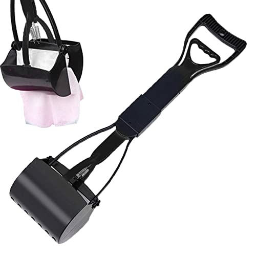 Caca-Schaufel, Schaufel, Kotschaufel, Federn aus Edelstahl, entworfen für Poop Scoop, heber mit langem Griff, 23 Zoll, für Hof, Rasen Caca-Schaufel, Schaufel, Kotschaufel, Federn aus Edelstahl, entworfen für Poop Scoop, heber mit langem Griff, 23 Zoll, für Hof, Rasen von Anulely