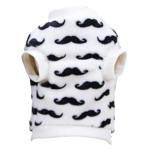 Hunde-Wintermantel, schwarz-weißes Haustier-Sweatshirt – warme zweibeinige Hundejacke, Haustierkostüm, weicher Fleece-Hunde-Pyjama für Spaziergänge von Anulely