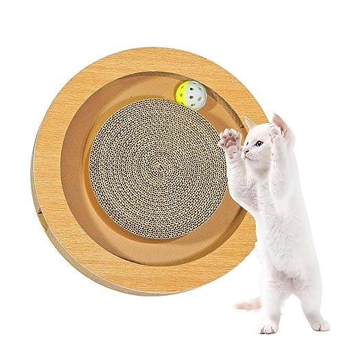 Katzenkratzpads - Kratzpad mit Katzenminze Glockenball | Spielbox aus Karton, mehrere Formen Katzenspielzeug, zur Linderung von Langeweile, erhöht die Interaktion Anulely von Anulely