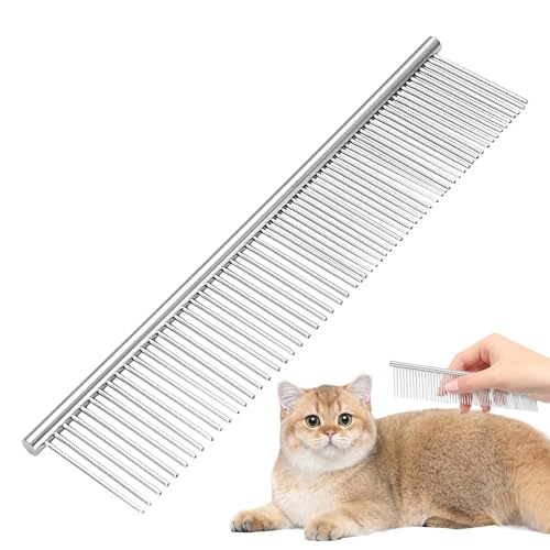 Kritzelkamm für die Fellpflege, Edelstahl, Haustierpflegebürste, Metallkamm zur Haarentfernung, robust und glatt für Hunde, Katzen, Welpen Kritzelkamm für die Fellpflege, Edelstahl, Haustierpflegebürste, Metallkamm zur Haarentfernung, robust und glatt für Hunde, Katzen, Welpen von Anulely