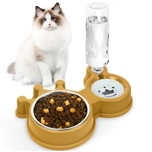 Katzennäpfe für Futter und Wasser, Gelb Katzennäpfe für Futter und Wasser, Gelb von Anyntuxi