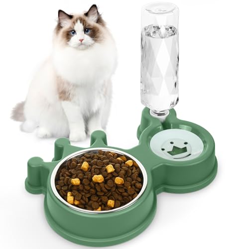 Katzennäpfe für Futter und Wasser, Grün Katzennäpfe für Futter und Wasser, Grün von Anyntuxi