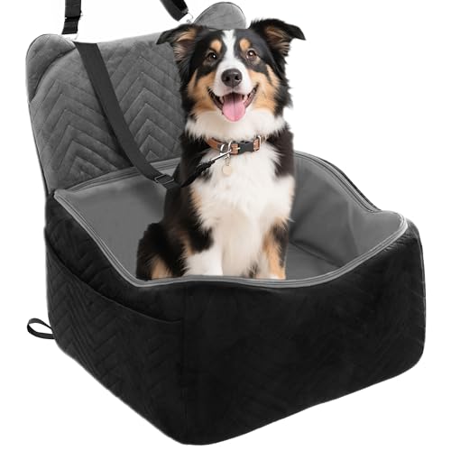 Anywish Auto-Hundesitz für kleine und mittelgroße Hunde, Memory-Schaum-Haustiersitz mit 2 Sicherheitsgurten, rutschfeste Unterseite, vollständig abnehmbar und waschbar, inklusive Urin & wasserdichtem Anywish Auto-Hundesitz für kleine und mittelgroße Hunde, Memory-Schaum-Haustiersitz mit 2 Sicherheitsgurten, rutschfeste Unterseite, vollständig abnehmbar und waschbar, inklusive Urin & wasserdichtem von Anywish