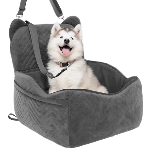 Anywish Auto-Hundesitz für kleine und mittelgroße Hunde, Memory-Schaum-Haustiersitz mit 2 Sicherheitsgurten, rutschfeste Unterseite, vollständig abnehmbar und waschbar, inklusive Urin & wasserdichtem Anywish Auto-Hundesitz für kleine und mittelgroße Hunde, Memory-Schaum-Haustiersitz mit 2 Sicherheitsgurten, rutschfeste Unterseite, vollständig abnehmbar und waschbar, inklusive Urin & wasserdichtem von Anywish