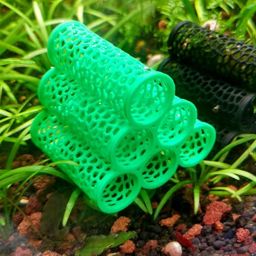 Aquarium-Dekoration, Garnelen-Zubehör, Aquarium-Höhle, Garnelenversteck für Reptilien, Lebensraum, Höhle für Fische und Garnelen zum Schwimmen (grün) von AoBeiWorld