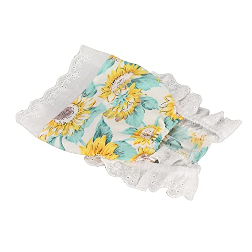 Aoaoy Dehnbar Atmungsaktive Sonnenblumenkatze, Acrylhundrock mit Sonnenschutz für das Wechseln und Reisen, Haustierrock für Innen- und Außenbereiche (Xs) von Aoaoy