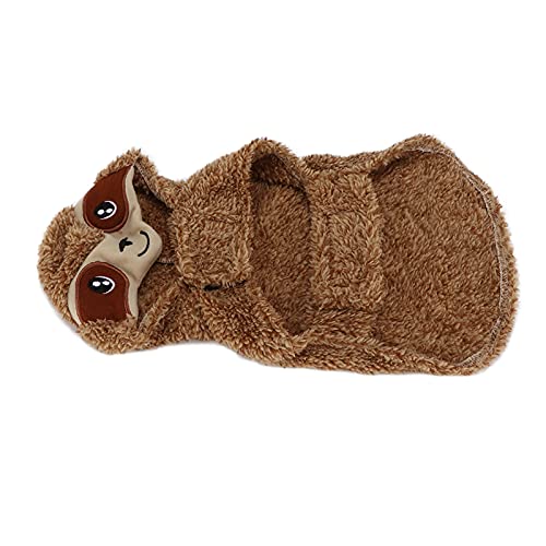 Aoaoy Hundekostüm, Haustier Hoodie Kostüm, Süße Lustige Warme Haustierkleidung mit Hut für Kleine Mittelgroße Hunde, Halloween, Weihnachten, Cosplay (M) von Aoaoy