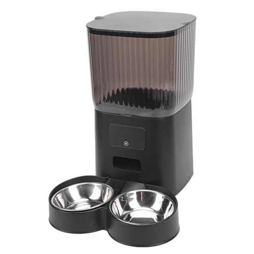 Aoaoy Intelligenter Automatischer Futtermittel für Katzen mit Fernbedienung, Zeitfutterverteiler Zum Zeitpunkt und mit Kontrollierten Portionen von Aoaoy