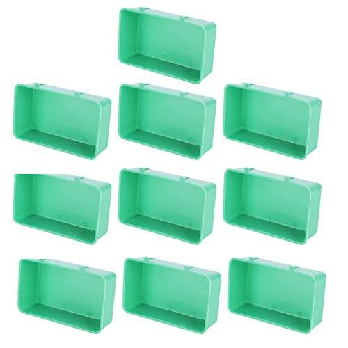 Aoaoy Packung von 10 Vogelfutter Wasserspender Plastik Fütterungsschale Trog Bird Badzubehör Aoaoy Packung von 10 Vogelfutter Wasserspender Plastik Fütterungsschale Trog Bird Badzubehör von Aoaoy