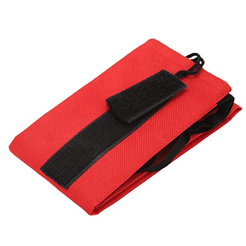 Aoaoy Pferdeschwanz-Tasche, wasserdichte Tasche, Vliesstoff, Wasserdichter, Atmungsaktiver Pferdeschwanz-Schutz mit Fransen, Pferdeschwanz-Schutz, Zur Vermeidung von Bruchreiben (Rot) von Aoaoy