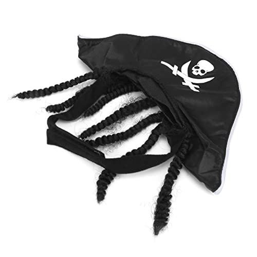 Aoaoy Piratenhut für Katzen, verstellbar, für Halloween, lustiges Rollenspiel, Piratenhut für Haustieraktivitäten von Aoaoy