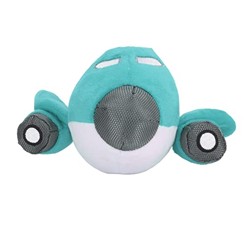 Aoaoy Plüschhund, Quietschendes Spielzeug, Bissfestes, Zähneschleifen, Reinigung, Interaktives Flugzeug mit Gefülltem Kauen für Welpen (Blau) von Aoaoy