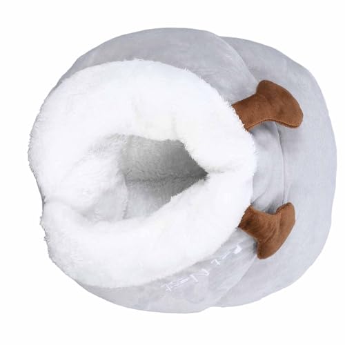 Aoaoy Warmes und Bequemes Haustierhöhlenbett mit Verdickter PP -Baumwolle für Kleine Haustiere, Ideal für den Winterschlaf, Ideal für Katzen und Kleine Hunde (S) von Aoaoy