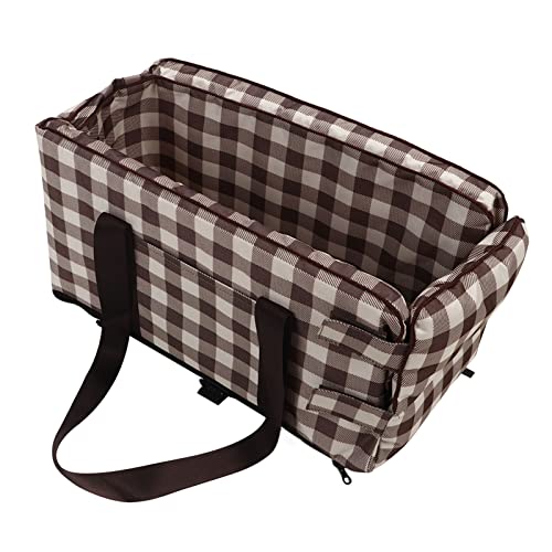 Stabiler Hundearmlehre Booster -Sitz mit Verstellbarem Kissen für Hunde, Leichte Welpen -Auto Kontrollkonsolesitz, Weich und Bequem Stabiler Hundearmlehre Booster -Sitz mit Verstellbarem Kissen für Hunde, Leichte Welpen -Auto Kontrollkonsolesitz, Weich und Bequem von Aoaoy