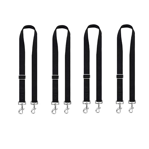 Premium Pferdedecke Beingurte, verstellbar, 70 cm bis 140 cm Länge, dehnbarer Ersatz-Bauchgurt mit doppelten Drehknöpfen, 4 Stück Premium Pferdedecke Beingurte, verstellbar, 70 cm bis 140 cm Länge, dehnbarer Ersatz-Bauchgurt mit doppelten Drehknöpfen, 4 Stück von Aocuxze