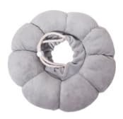 Halskrause Katze, Einstellbarer Halskrause Halsband, Weich Sonnenblume Wiederherstellung Halsband Kragen Cone, Schutzkragen Katze für Katzen Kleiner Hunde Nach Operation und Verletzungen (Grau, M) von Aohyue
