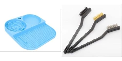 Schleckmatte Hund & Katze – BPA-freie Leckmatte, Spülmaschinenfest, Slow Feeder Matte inkl. 3 Reinigungsbürsten für Badetraining und Stressabbau Schleckmatte Hund & Katze – BPA-freie Leckmatte, Spülmaschinenfest, Slow Feeder Matte inkl. 3 Reinigungsbürsten für Badetraining und Stressabbau von Aohyue