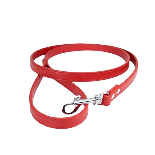 2 x 120 cm Hundeleine aus PU-Leder, rote Hundeleine, Lederleine für Katzen, Welpen, kleine Haustiere 2 x 120 cm Hundeleine aus PU-Leder, rote Hundeleine, Lederleine für Katzen, Welpen, kleine Haustiere von Aoktorkit