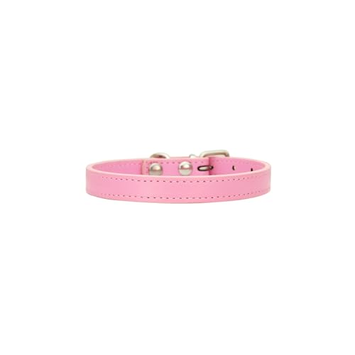 Hundehalsband aus weichem PU-Leder, verstellbar, für Welpen, Katzen, Kätzchen, Hunde, für einen Halsumfang von 20 - 28 cm Hundehalsband aus weichem PU-Leder, verstellbar, für Welpen, Katzen, Kätzchen, Hunde, für einen Halsumfang von 20 - 28 cm von Aoktorkit