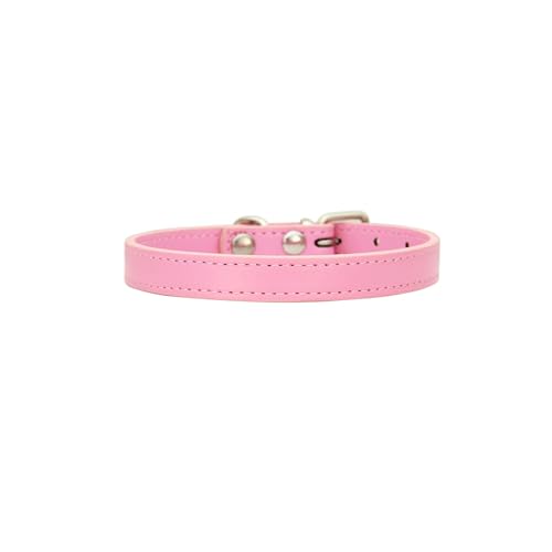 Hundehalsband aus weichem PU-Leder, verstellbar, für Welpen, Katzen, Kätzchen, Hunde, für einen Halsumfang von 36 cm - 46 cm Hundehalsband aus weichem PU-Leder, verstellbar, für Welpen, Katzen, Kätzchen, Hunde, für einen Halsumfang von 36 cm - 46 cm von Aoktorkit