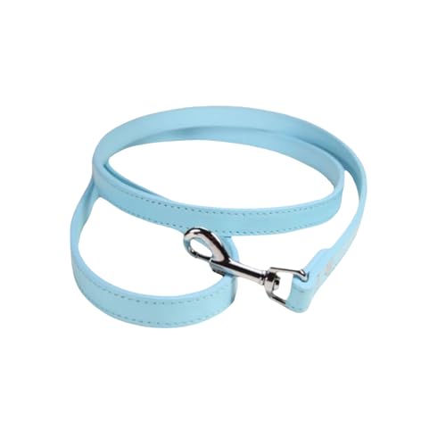 Hundeleine aus PU-Leder, 2 x 120 cm, Himmelblau, für Katzen, Welpen, kleine Haustiere Hundeleine aus PU-Leder, 2 x 120 cm, Himmelblau, für Katzen, Welpen, kleine Haustiere von Aoktorkit