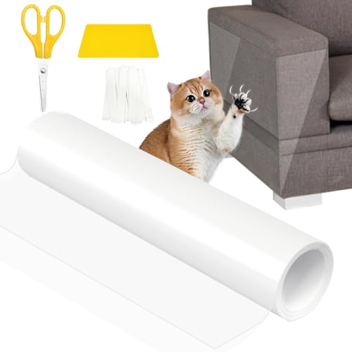 Aolawco Kratzschutz Sofa Katze - 30 cm X 3 m Anti Kratz Polstermöbel Schutz Folie Für Katzen Hund, Selbstklebend Kratzschutz Sofaschutz Kratzfolie Katzen Tape Für Möbel Couch Sofa Wand Tür Aolawco Kratzschutz Sofa Katze - 30 cm X 3 m Anti Kratz Polstermöbel Schutz Folie Für Katzen Hund, Selbstklebend Kratzschutz Sofaschutz Kratzfolie Katzen Tape Für Möbel Couch Sofa Wand Tür von Aolawco