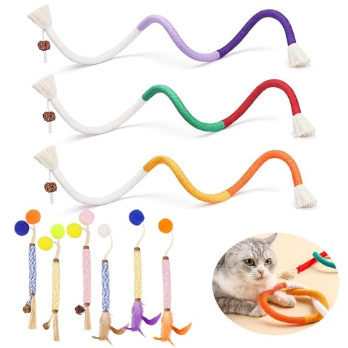 9 Stück Kauspielzeug Katze Set Katzenminze Spielzeug mit 3 Beißseilen und 6 Katzenminze Sticks für Katzen Interaktives Katzenspielzeug Selbstbeschäftigung für Katzen Zahnpflege und Gegen Mundgeruch 9 Stück Kauspielzeug Katze Set Katzenminze Spielzeug mit 3 Beißseilen und 6 Katzenminze Sticks für Katzen Interaktives Katzenspielzeug Selbstbeschäftigung für Katzen Zahnpflege und Gegen Mundgeruch von Aomaic